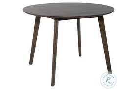 Space Savers Satin Walnut Drop Leaf Extendable Dining Table
