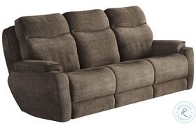 Show Stopper Brindle Reclining Sofa with Power Headrest
