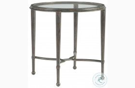 Metal Designs St Laurent Sangiovese Round End Table