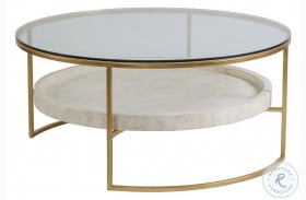 Signature Designs Gold Foil Round Cocktail Table