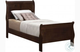 Louis Philippe Rich Cappuccino Youth Sleigh Bed