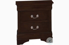 Louis Philippe Cappuccino Nightstand