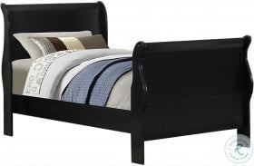 Louis Philippe Black II Youth Sleigh Bed