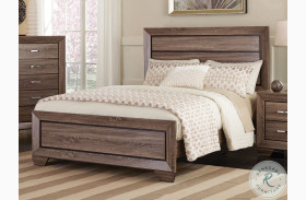Kauffman Washed Taupe Panel Bed
