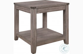 Woodrow Brownish Gray End Table