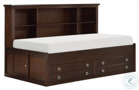 Meghan Youth Storage Bookcase Bed