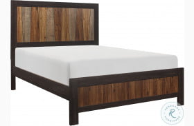 Cooper Multi Tone Wire Brushed Queen Panel Bed