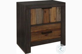 Cooper Multi Tone Wire Brushed Nightstand