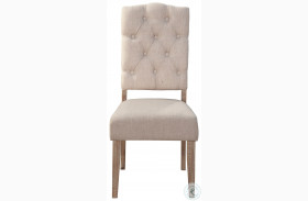 Newberry Beige Tufted Side Chair Set Of 2