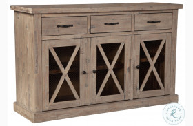 Newberry Weathered Natural 3 Drawer Sideboard