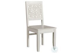 Trellis Lane Weathered White Accent Chair