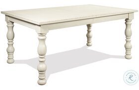 Aberdeen Weathered Worn White Extendable Rectangular Dining Table