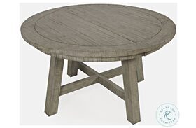 Telluride Driftwood Gray Round Extendable Dining Table