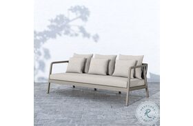 Numa Stone And Weathered Grey Outdoor Sofa