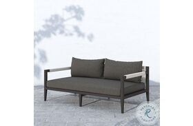 Sherwood Charcoal and Bronze Outdoor Sofa