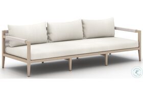 Sherwood Natural Ivory and Washed Brown Outdoor Sofa