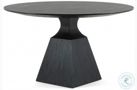 Sargon Washed Black And Bluestone Dining Table