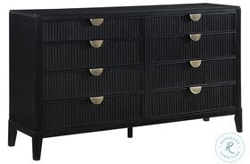 Brookmead Black 8 Drawer Dresser