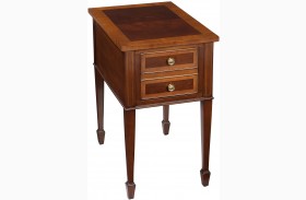Copley Place Brown Finish Chairside Table