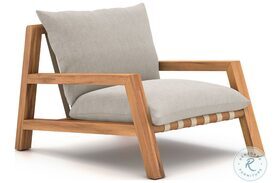 Soren Stone Grey And Natural Teak Outdoor Chair