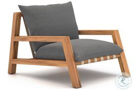 Soren Charcoal And Natural Teak Outdoor Chair