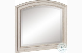 Bethel Wire Brushed White Mirror