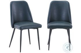 Maddox Blueberry Upholstered Dining Chair Set of 2