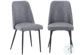 Maddox Gray Upholstered Dining Chair Set of 2