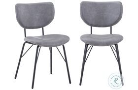 Owen Gray Upholstered Dining Chair Set of 2