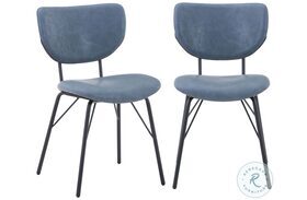 Owen Slate Upholstered Dining Chair Set of 2