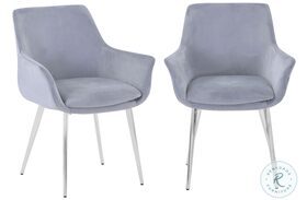 Stella Blue Upholstered Dining Chair Set of 2