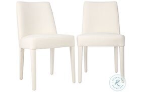 Wilson Ivory Upholstered Dining Chair Set of 2