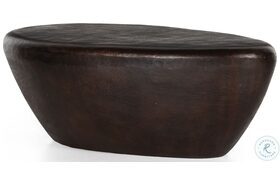 Pebble Antique Rust Outdoor Coffee Table