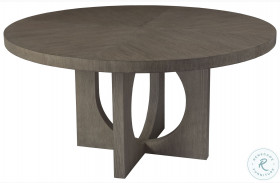 Signature Designs Cappuccino Gray Oak Apostrophe Round Dining Table