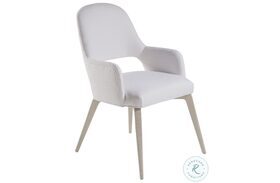 Mar Monte Pearl White Arm Chair