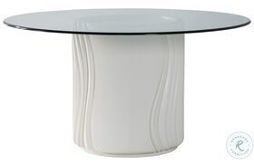 Signature Designs Matte Soft White Volante 60" Round Dining Table