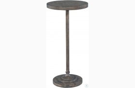Lincoln Park Gray Slim Post Chairside Table