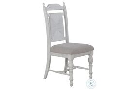 River Place Riverstone White And Tobacco Panel Back Side Chair Set of 2