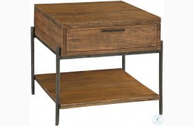 Bedford Park Brown and Gray Drawer End Table