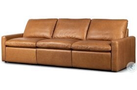 Tillery Sonoma Butterscotch Leather Power Reclining Sofa