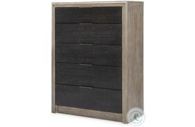 Halifax Flax And Java 5 Drawer Chest