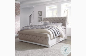 Magnolia Upholstered Sleigh Bed