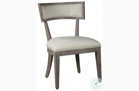 Sedona Linen Wood Panel Back Side Chair Set of 2