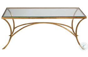 Alayna Antique Gold Leaf Cocktail Table