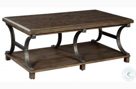 Wexford Natural Wood Tones Rectangle Coffee Table