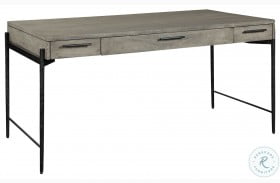 Bedford Park Gray And Forged Iron Desk