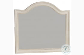 Bayside Antique White Arched Mirror