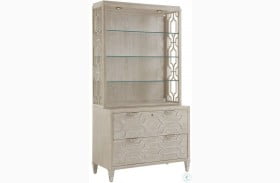 Greystone Pearl Gray Wire Brushed Octavia File Chest with Deck