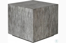 Kareem Warm Metallic Gray Side Table