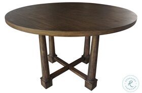 Linwood Brown Round Dining Table